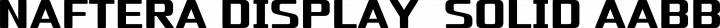Naftera Display  Solid free font