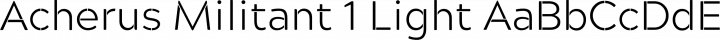 Acherus Militant 1 Light free font