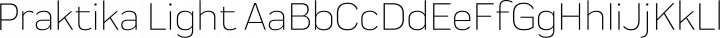Praktika Light free font